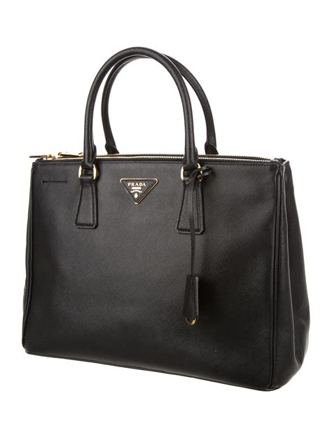 prada saffiano cuir double-zip tote large bag|prada leather bag.